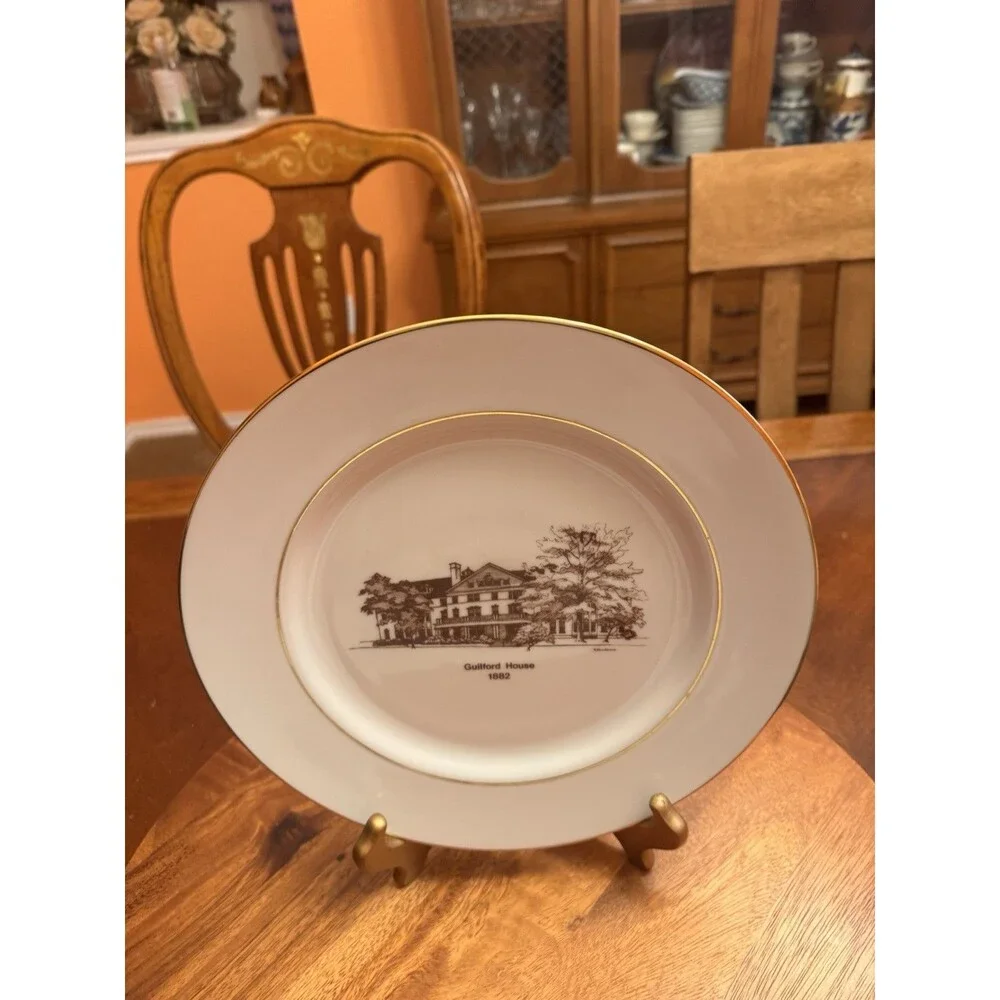 Vintage Guilford HOUSE 1882 & HAYDN HALL 1902 Dinner Plates A Set Of 2